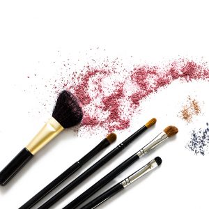 Makeup Brushes with Powder